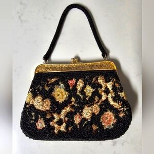 Vintage Beaded Tapestry Purse